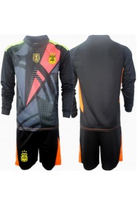 Fotbalové Dres Argentina Brankářské Dětské Domácí Oblečení Copa America 2024 Dlouhý Rukáv (+ trenýrky)